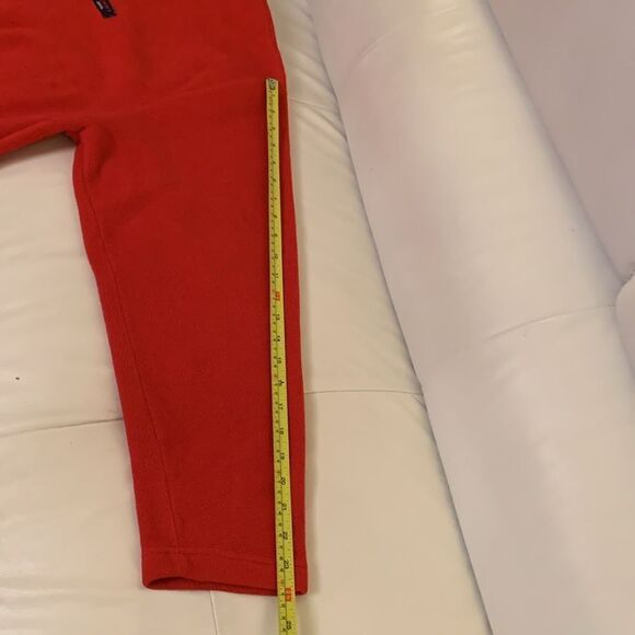 VTG Tommy Hilfiger Jeans Men’s 1/4 Zip Red Fleece Pullover Sweater Size XL - Picture 5 of 10